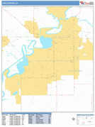 Lake Charles Digital Map Basic Style